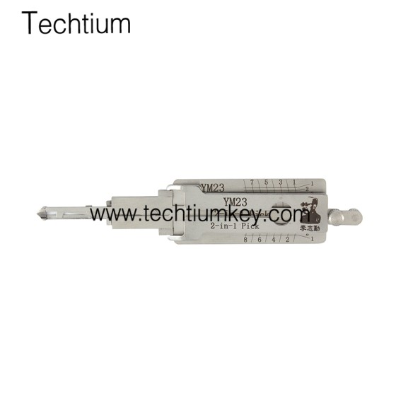 YM23 Original Lishi 2 in 1 lock pick decoder for BENZ SMART